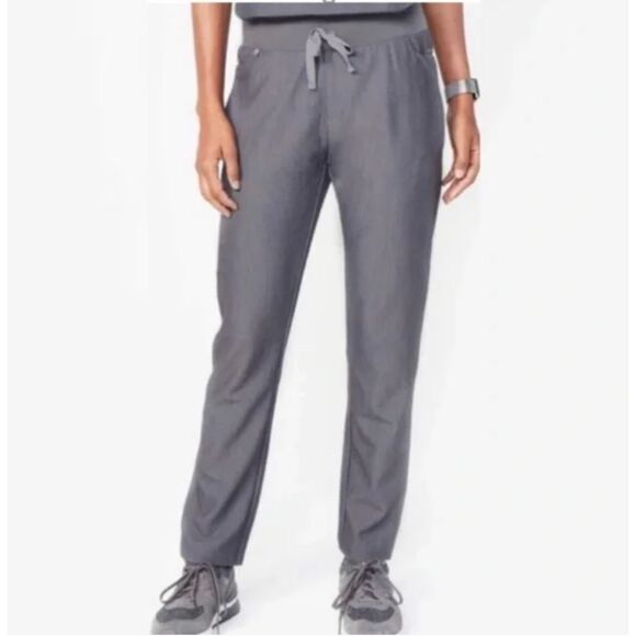 FIGS Castelar Skinny Scrubs Pants Snap Pocket Graphite Gray Size S - Picture 2 of 8